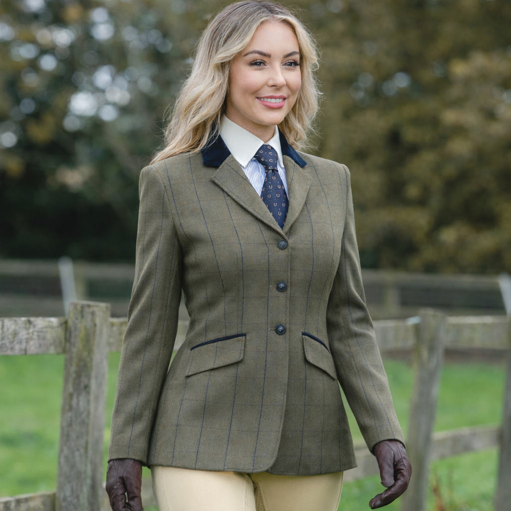 Equetech Bellingham Deluxe Stretch Tweed Riding Jacket