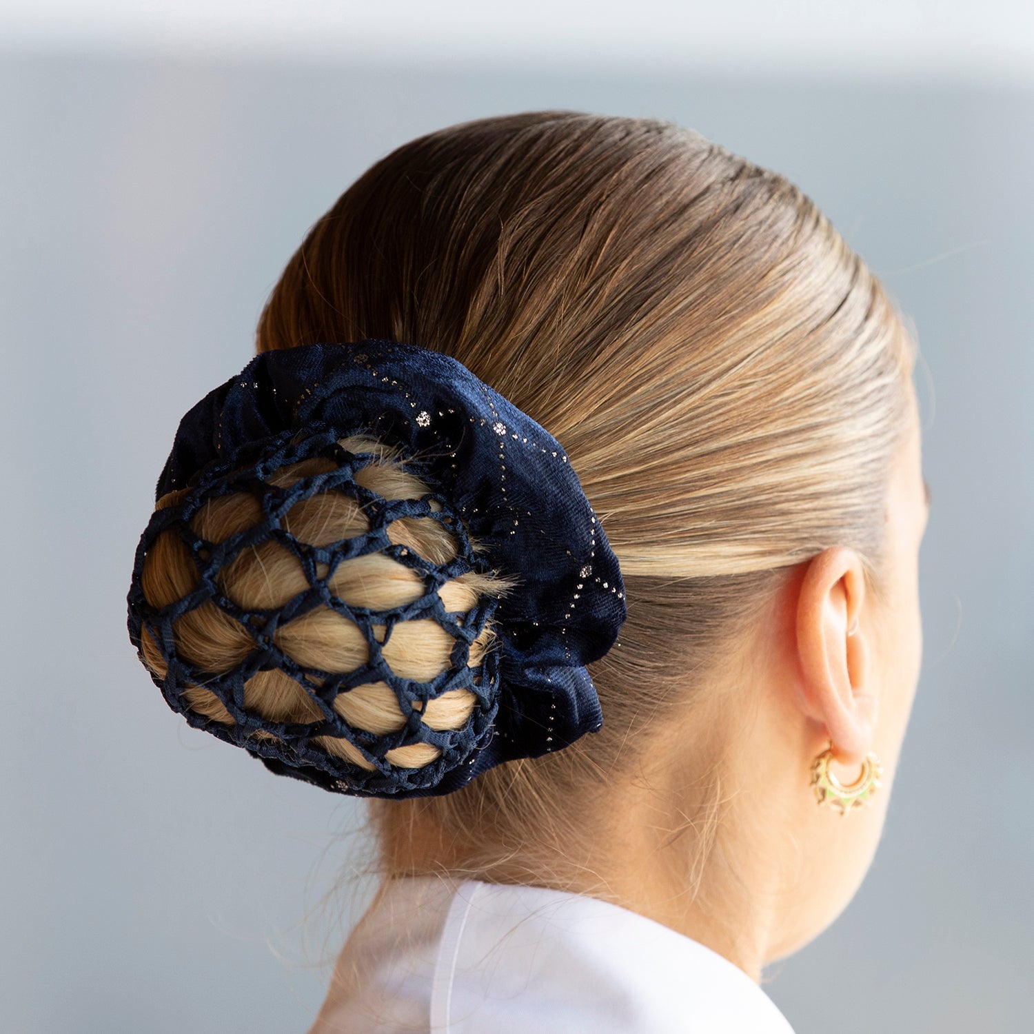 Equetech Crochet Bun Net Navy