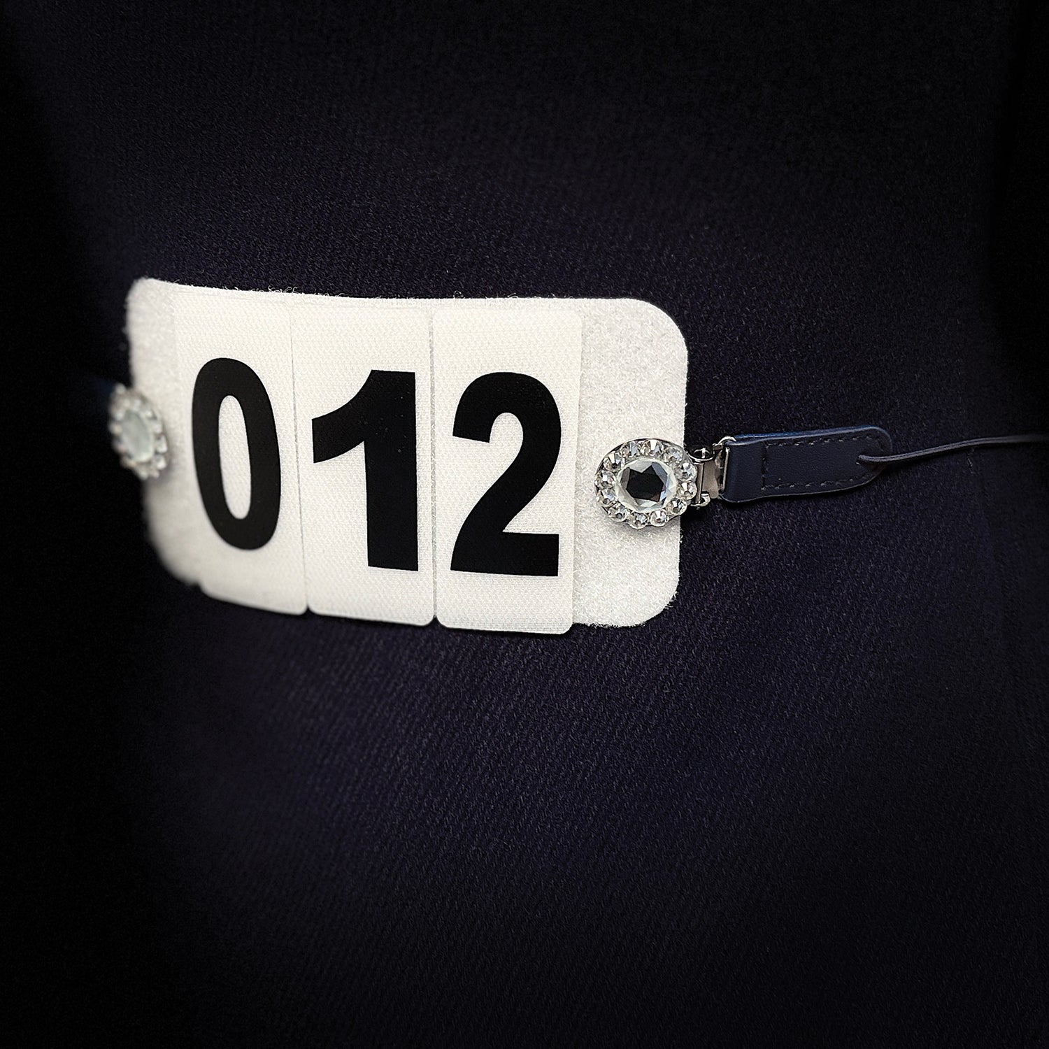 Equetech Crystal Showing Number Clips