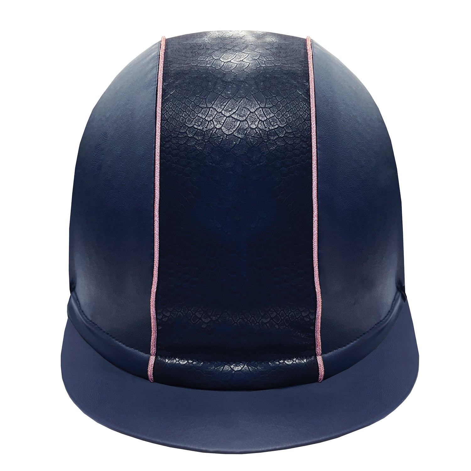 Equetech Competition Snakeskin Hat Silk - Navy/Rose Gold