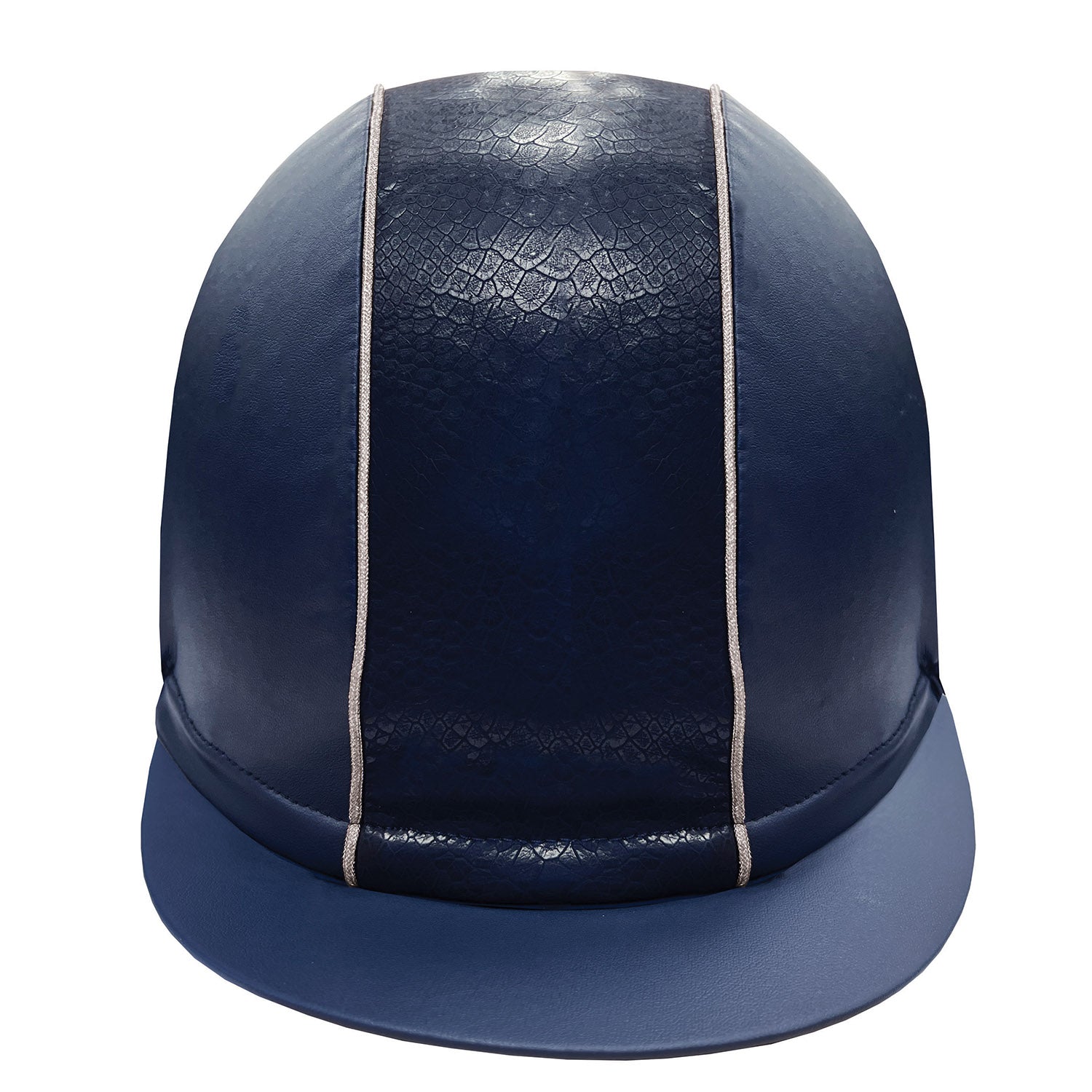 Equetech Competition Snakeskin Hat Silk - Navy/Silver
