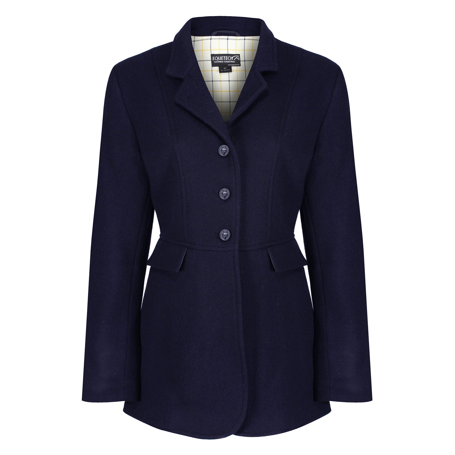 Equetech Ladies Hunt Wool Frock Coat Navy