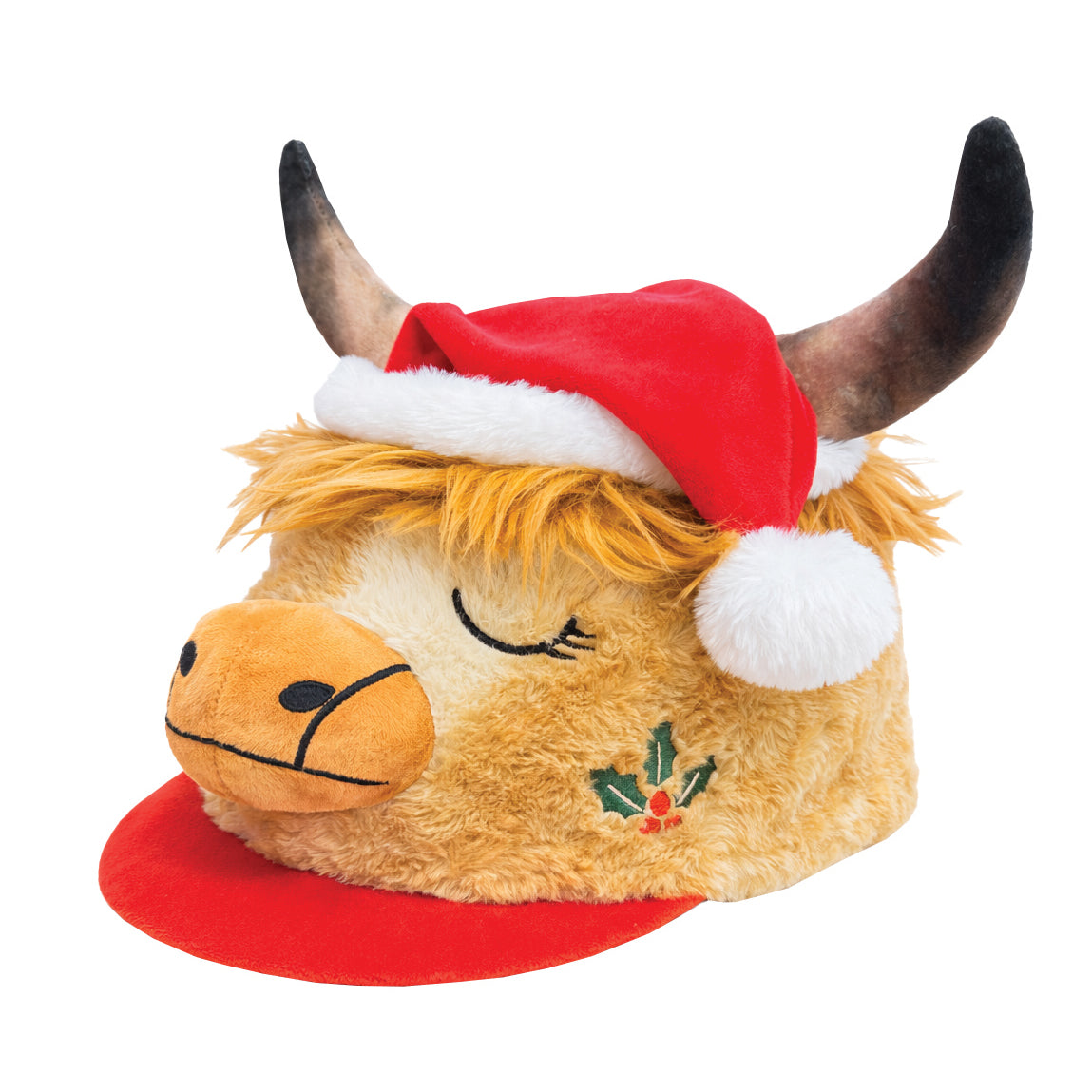 Equetech Holly Highland Cow Hat Silk