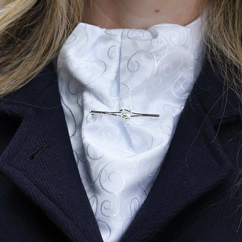 Equetech Knot Stock Pin Silver