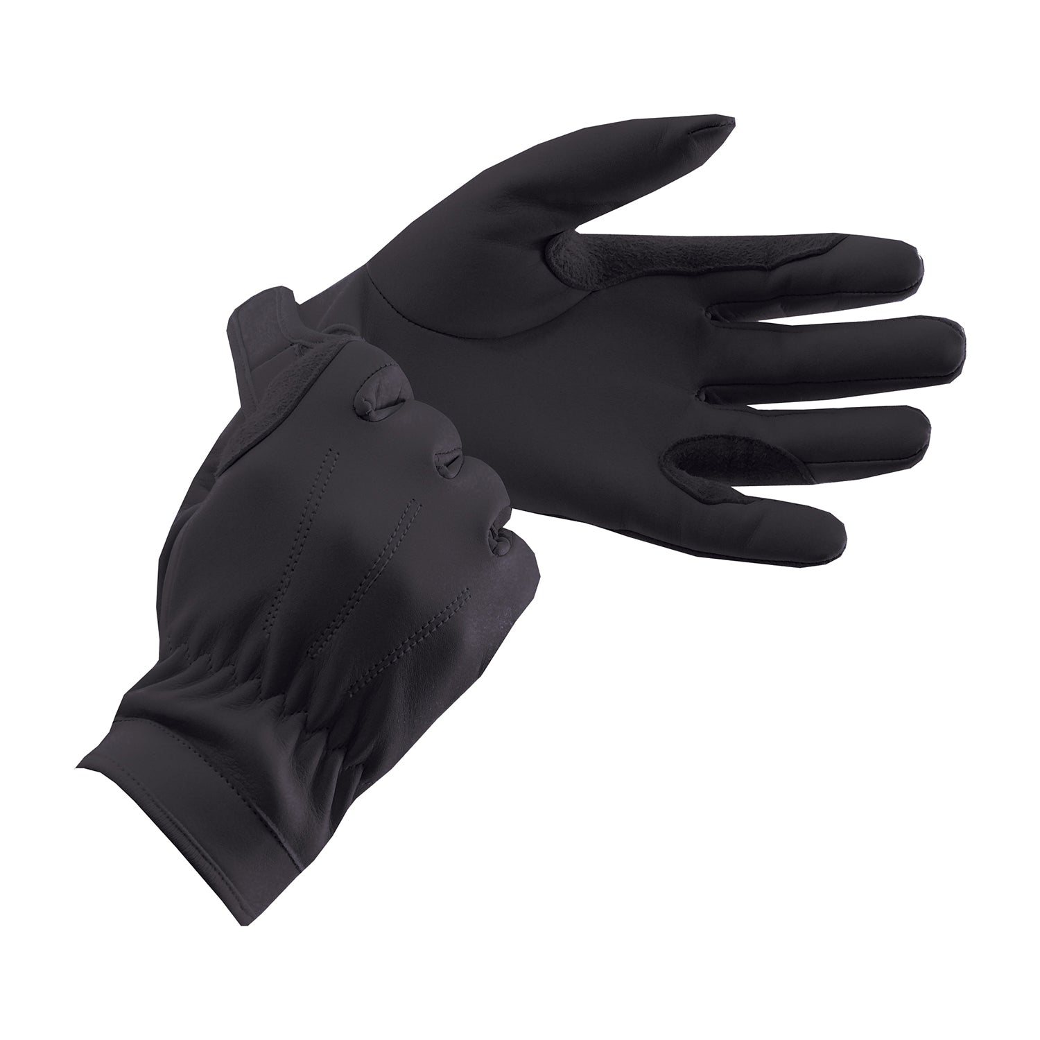 Equetech Leather Show Gloves - Black