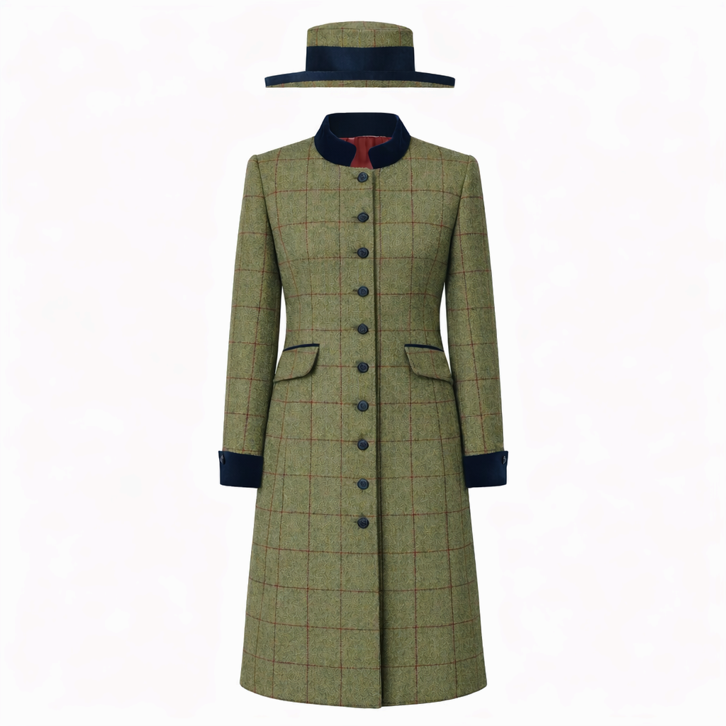 Equetech Launton Tweed Leader Jacket / Dress + Hat