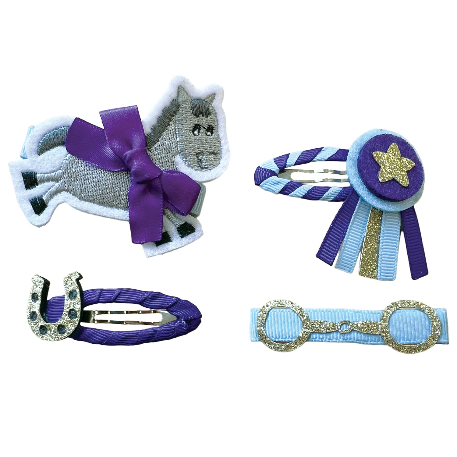 Equetech Gymkhana Luxury Hair Clips - Set Of 4
