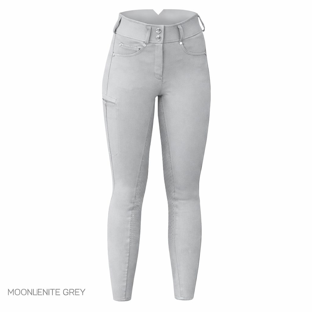 Equetech Prestige Grip Breeches - Moonlight Grey