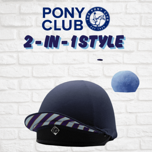 Equetech Official Junior Pony Club 2-In-1 Lycra Hat Silk