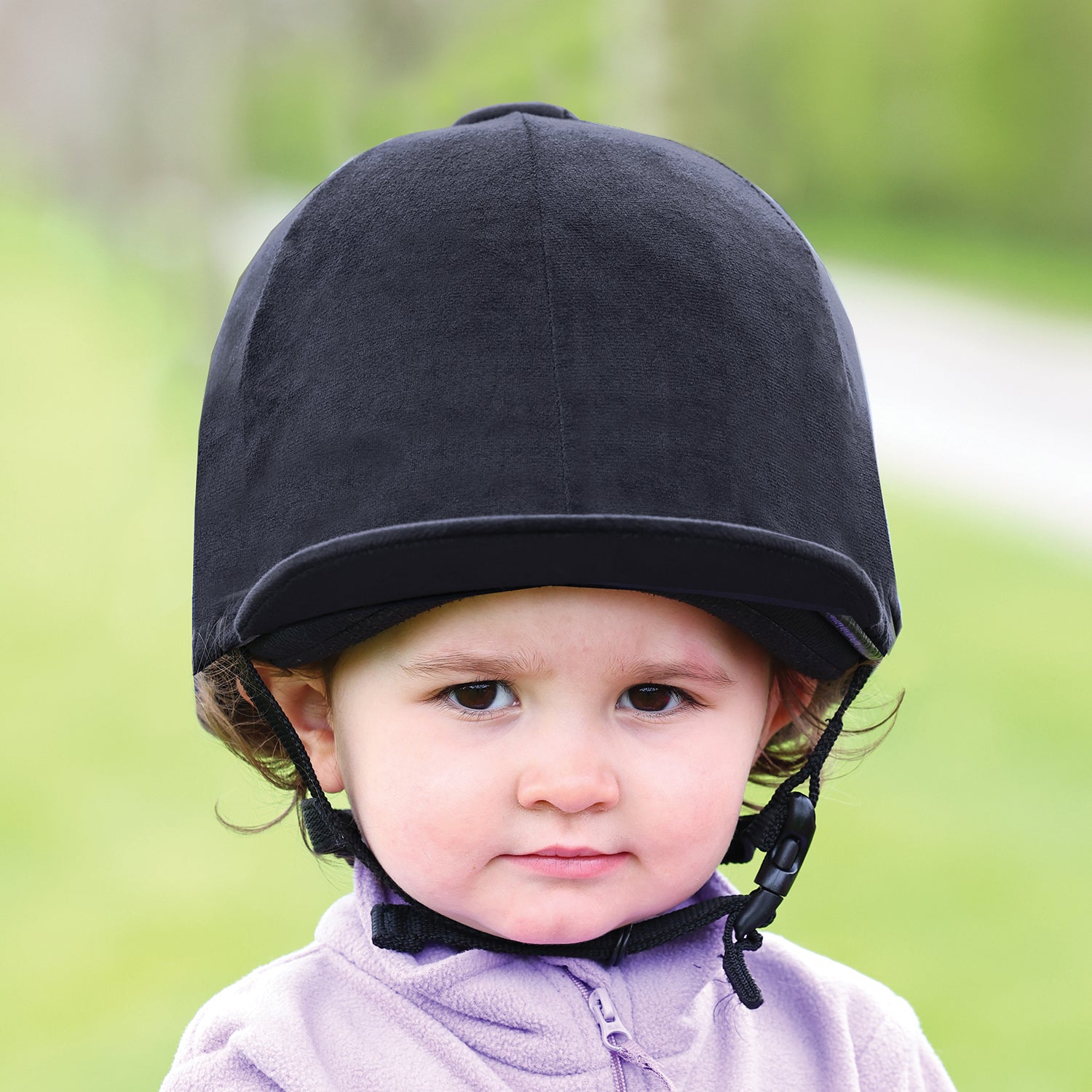 Equetech Premium Velvet Show Hat Silk Black