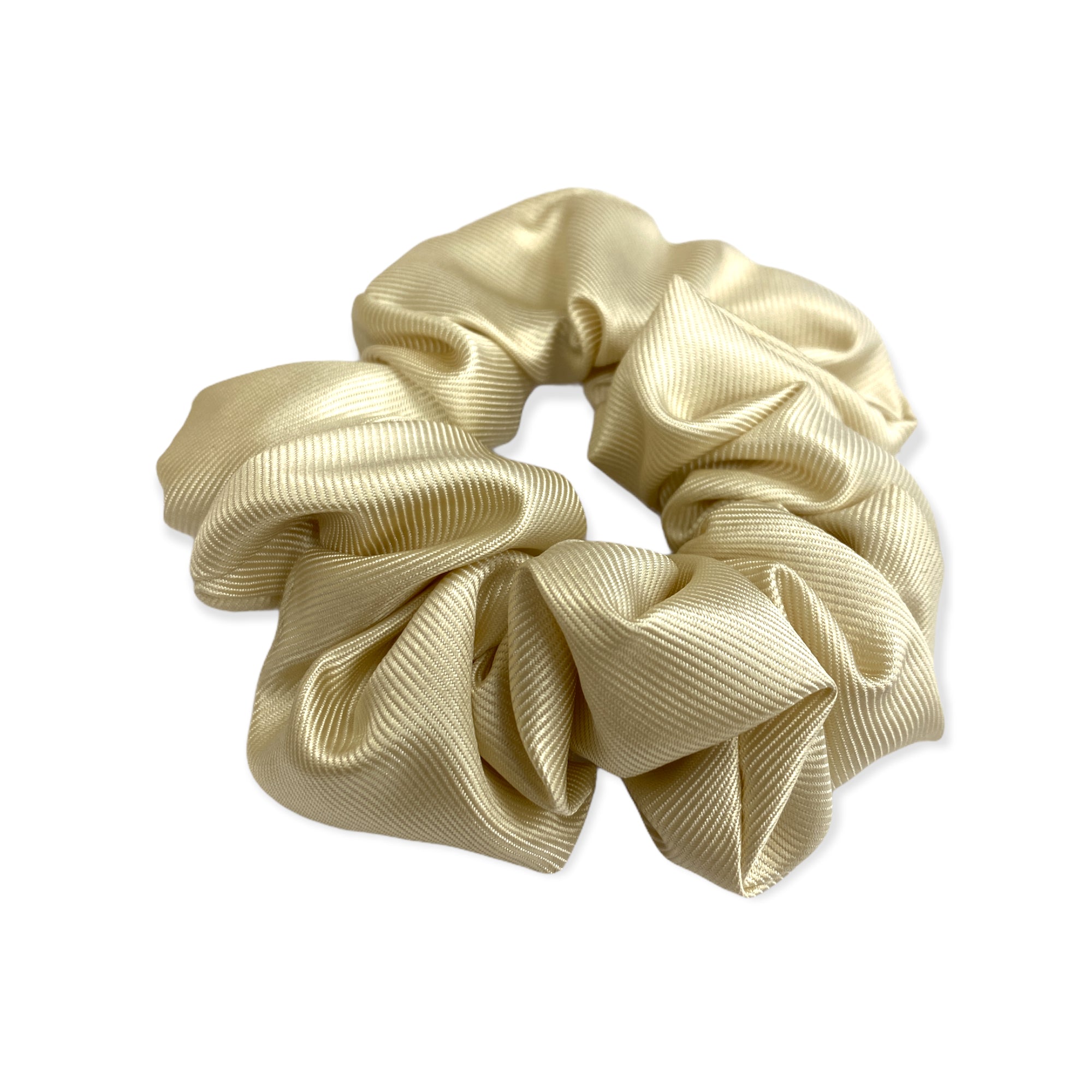 Equetech Plain Jacquard Hair Scrunchies Cream