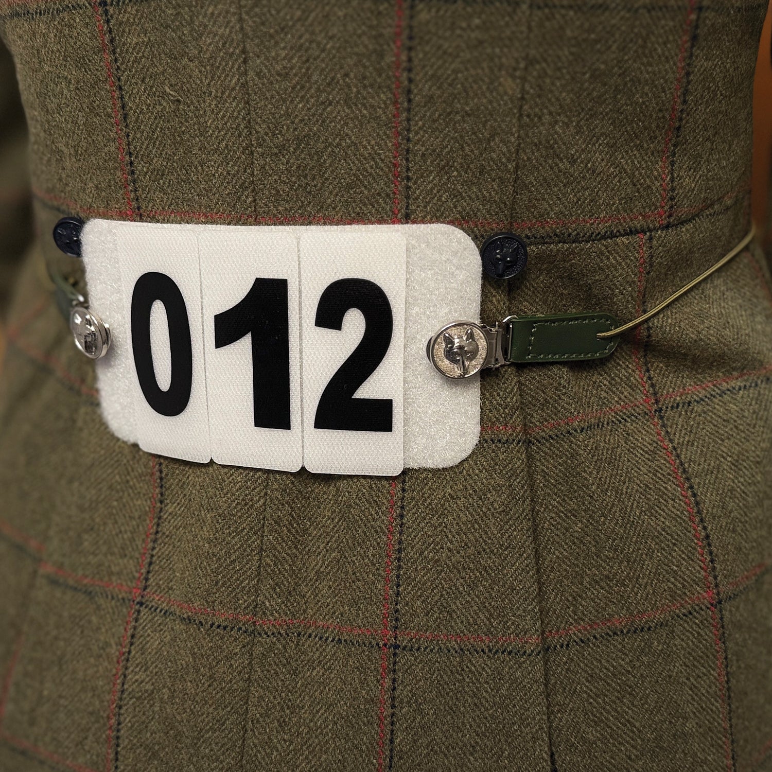 Equetech Showing Number Clips - Green