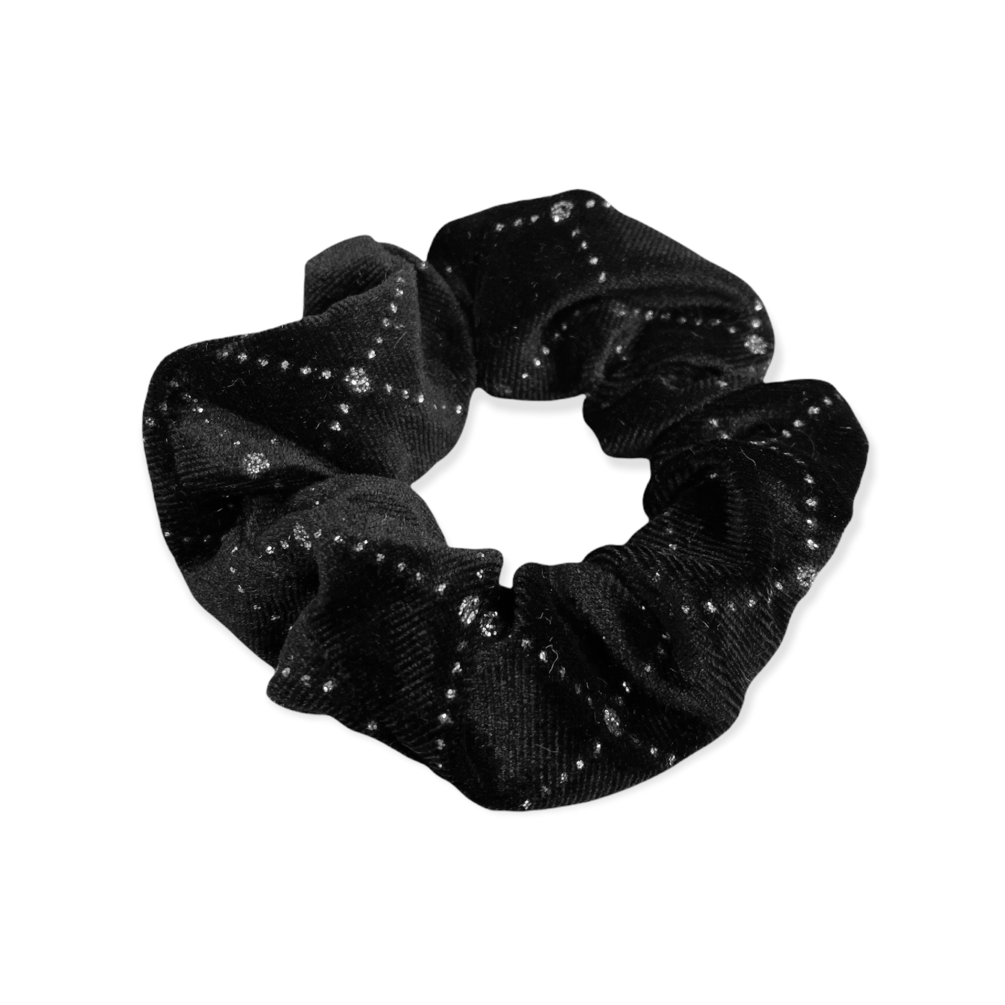 Equetech Solitaire Velvet Scrunchie - Black