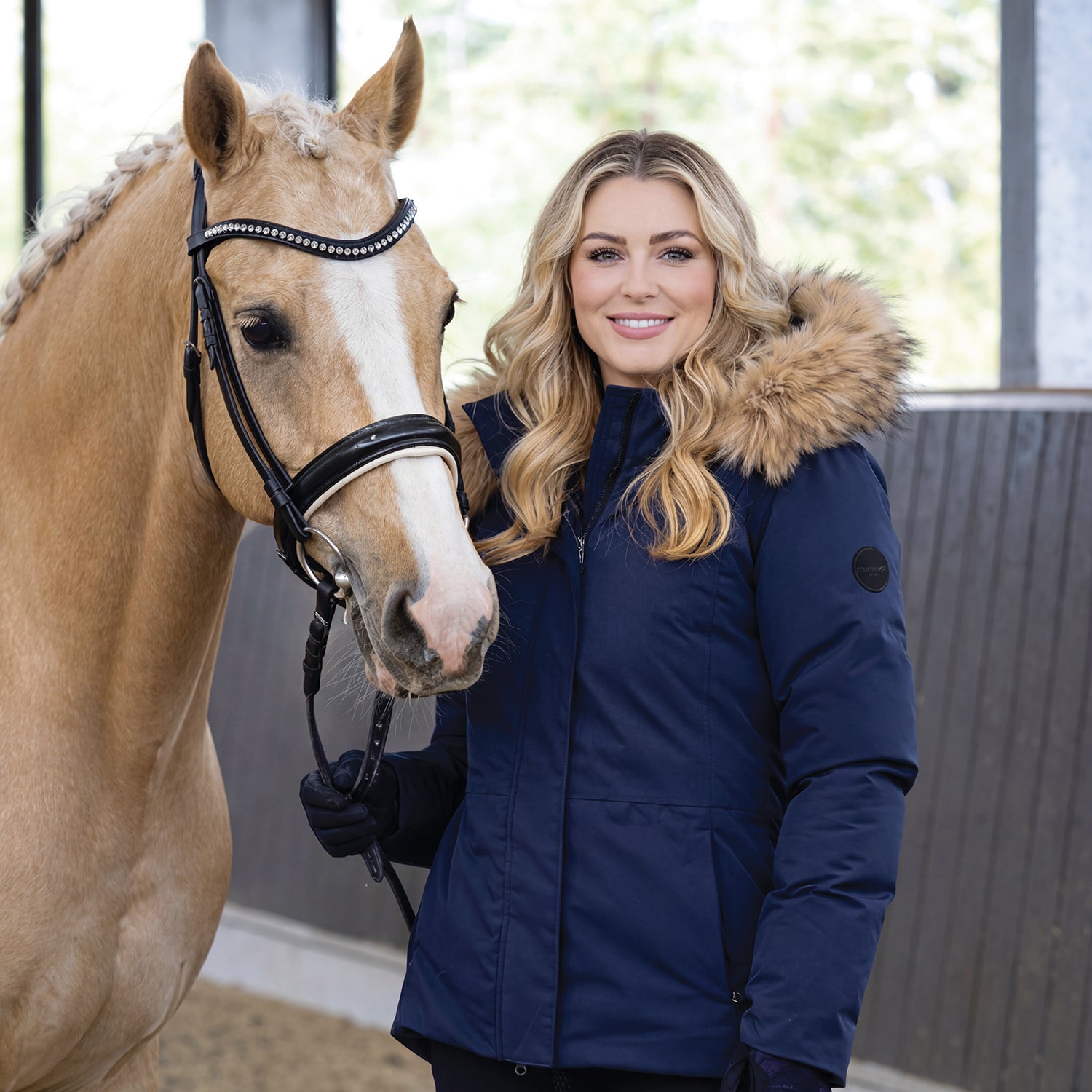 Equetech Stratus Waterproof Padded Jacket - Navy