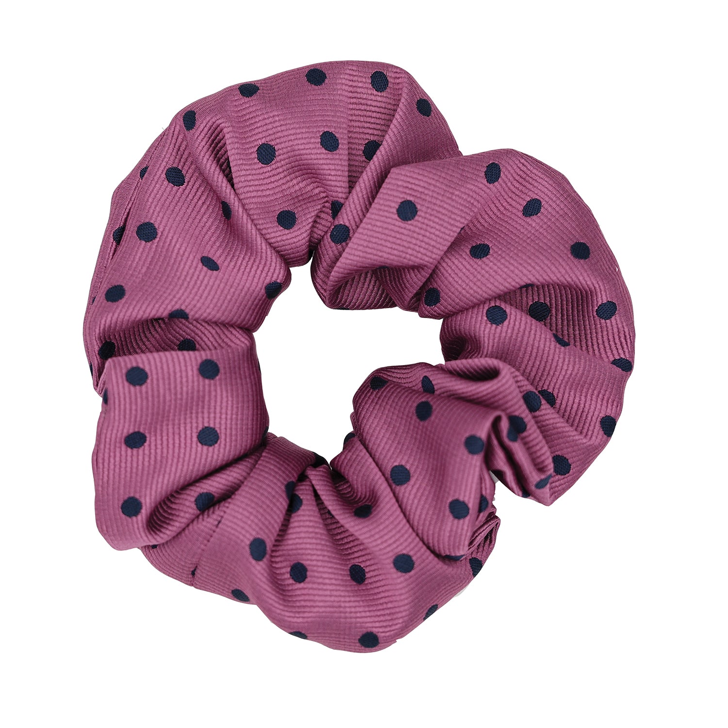 Equetech Polka Dot Hair Scrunchies Rose/Navy