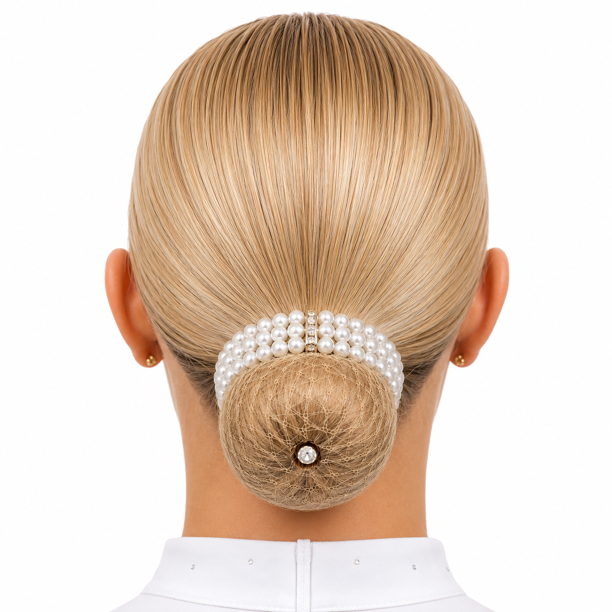 Triple Pearl Bun Ring Scrunchie
