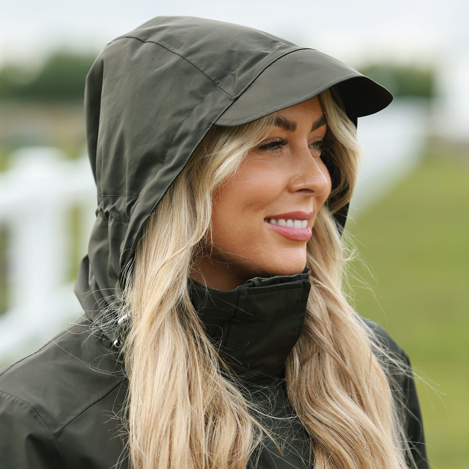 Equetech Utopia Luxe Long Waterproof Riding Coat - Alpine hood