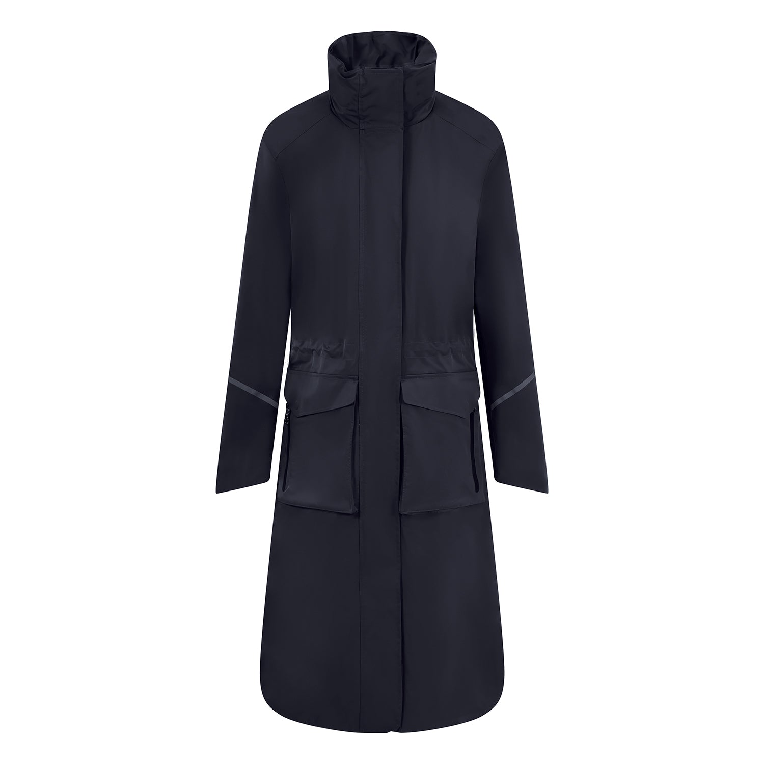 Equetech Utopia Luxe Long Waterproof Riding Coat - Navy
