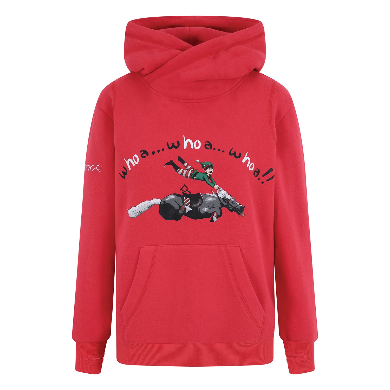 Equetech Junior Whoa! Horsey Christmas Hoodie