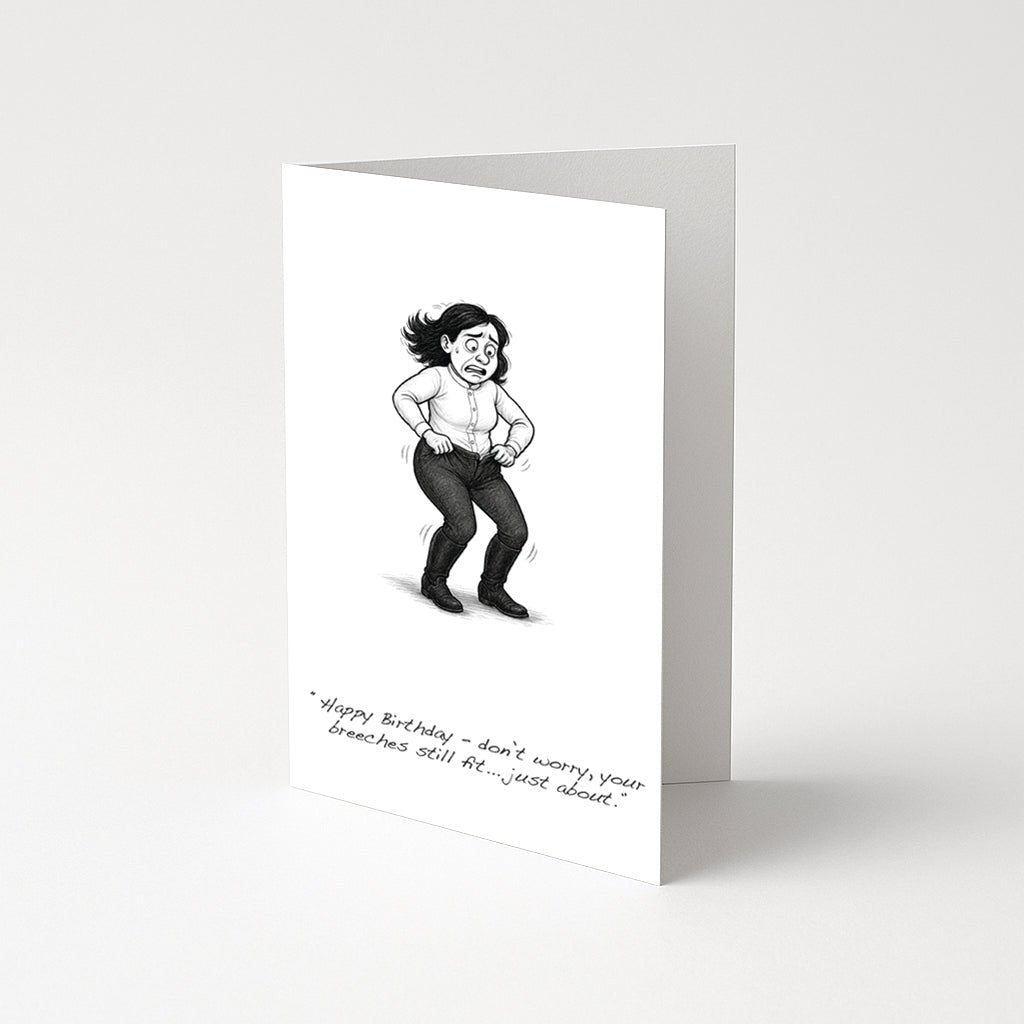'Breeches' Greetings Card - Equetech