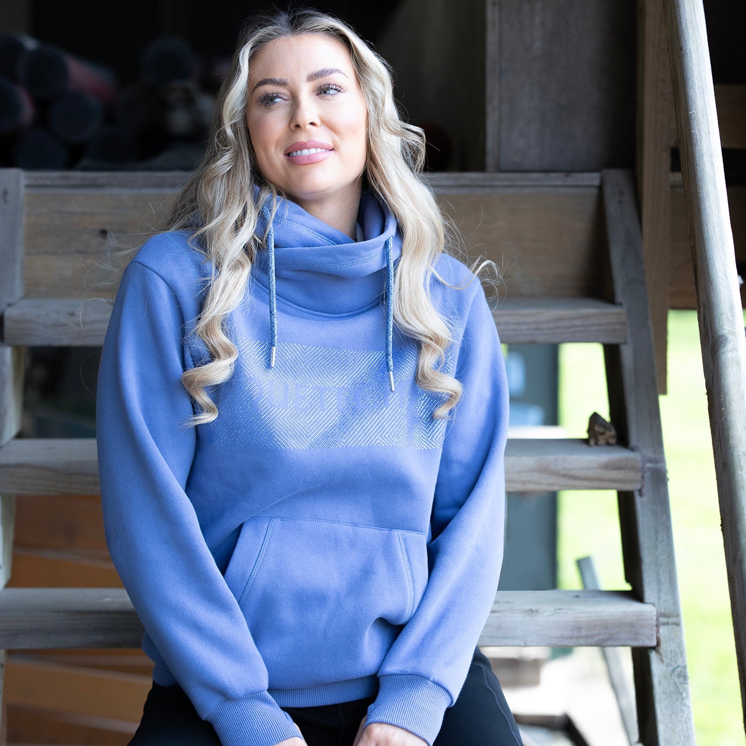 Crystal Signature Cross - Over Hoodie - Equetech