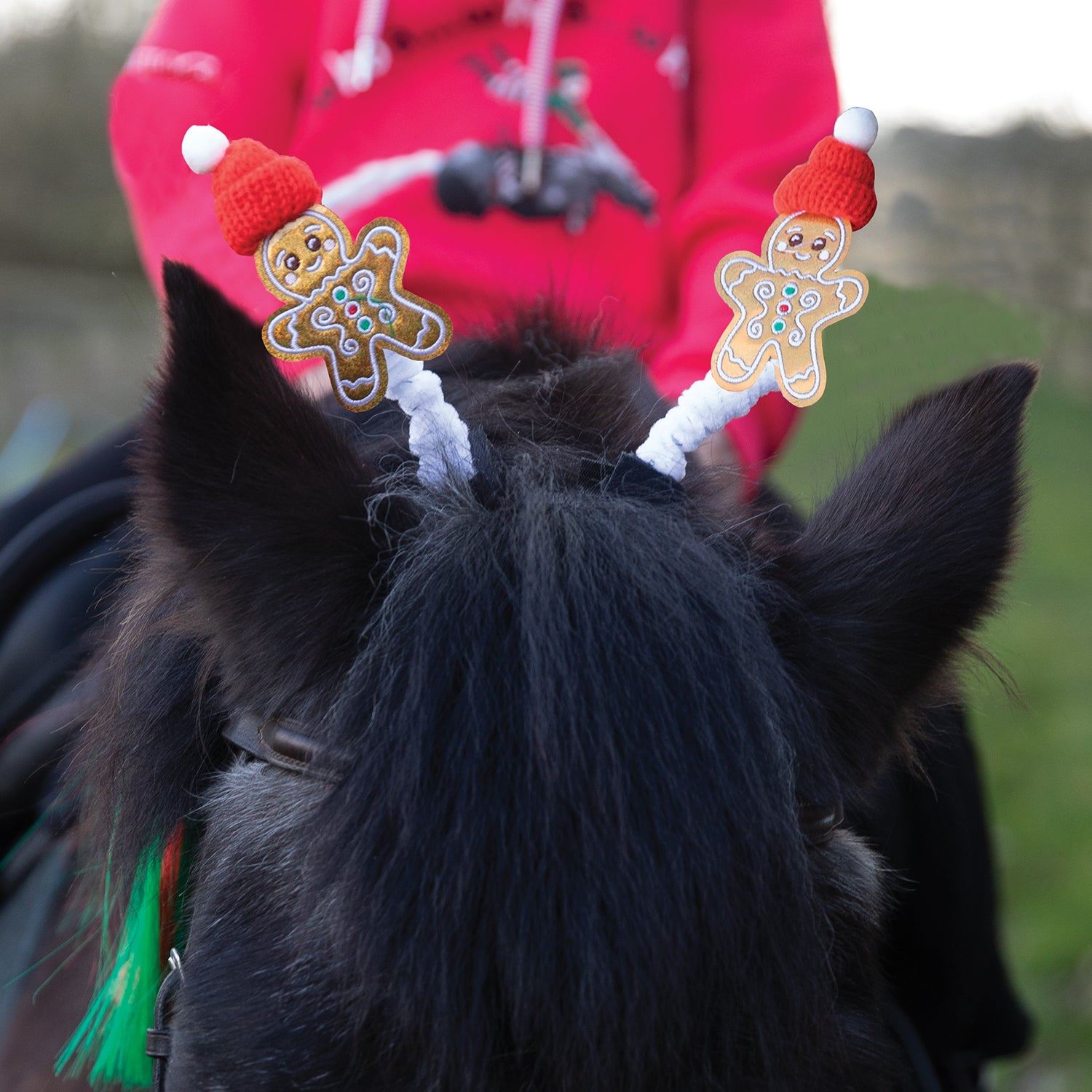 Gingerbread Man Bridle Boppers - Equetech