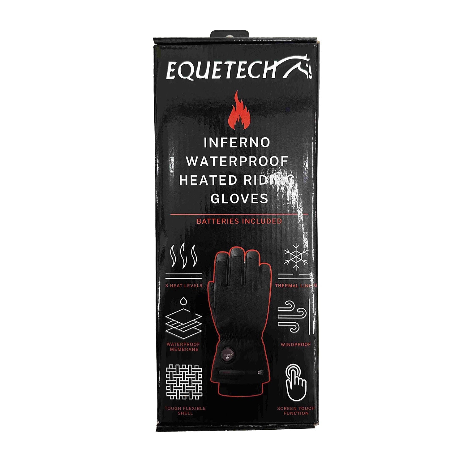 Inferno Waterproof Heated Riding Gloves - Equetech