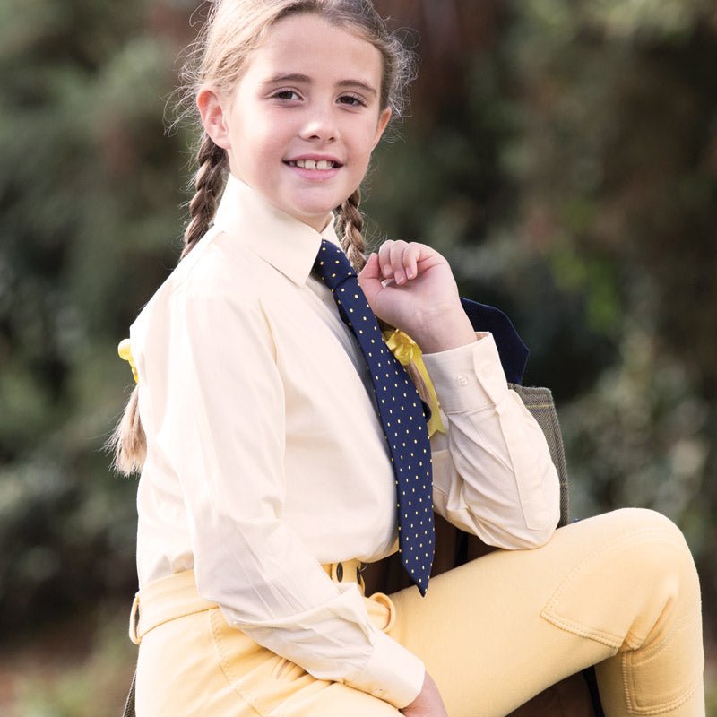 Junior Stretch Show Shirt (Long Sleeved) - Equetech