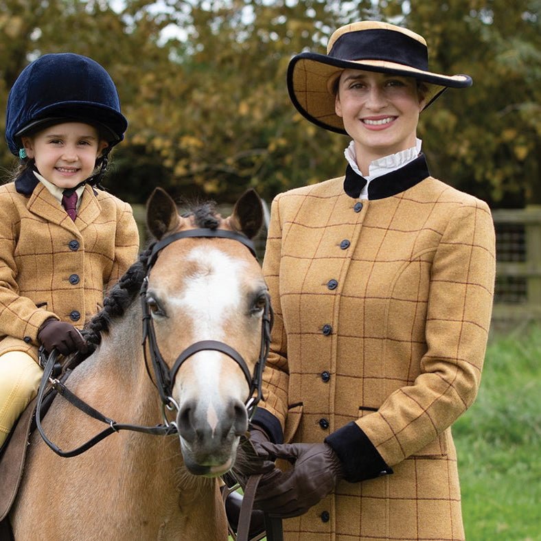 Longline Wheatley Tweed Leaders Jacket / Dress + Hat - Equetech