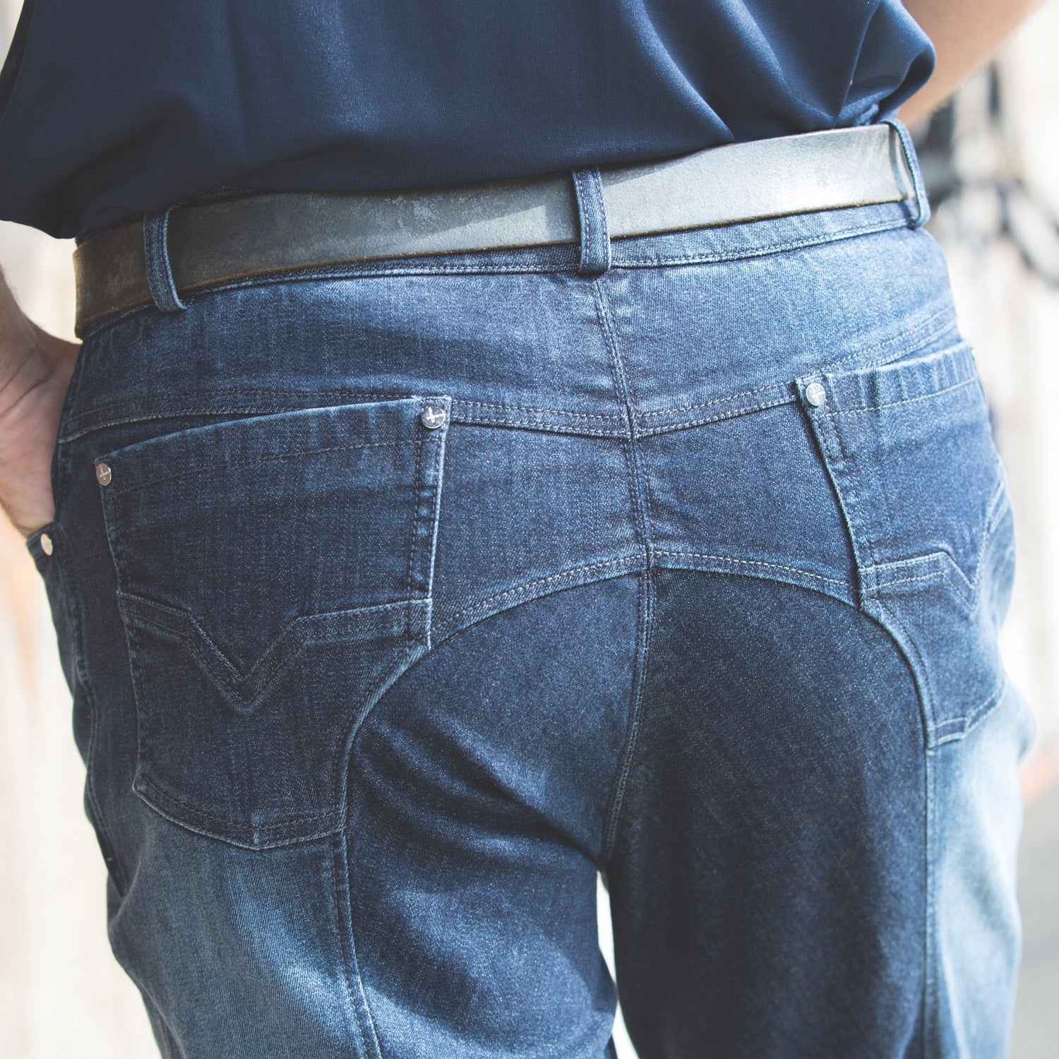 Mens Denim Breeches - Equetech