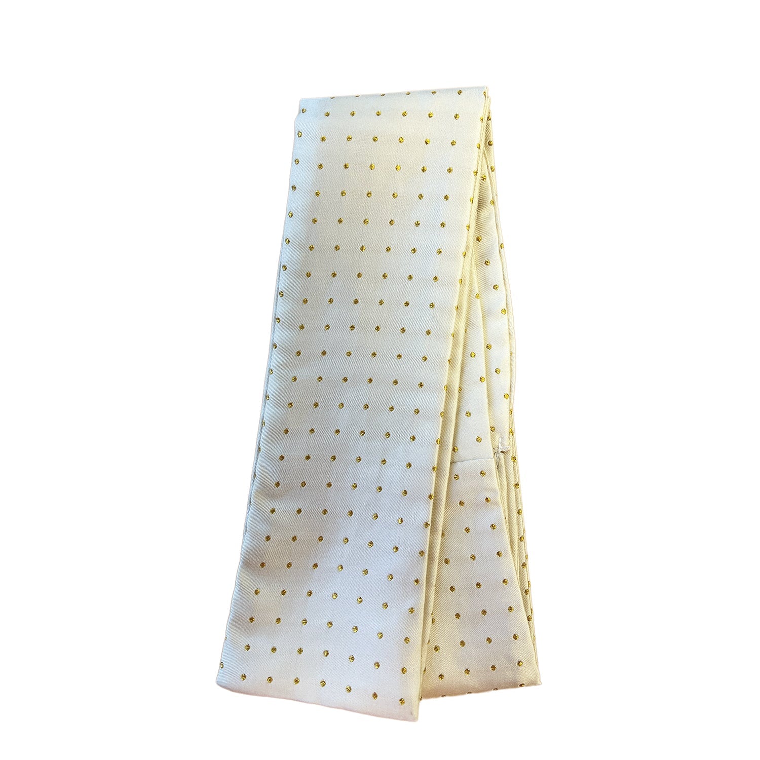 Pin Spot Riding Stock - Cream/Gold - Equetech