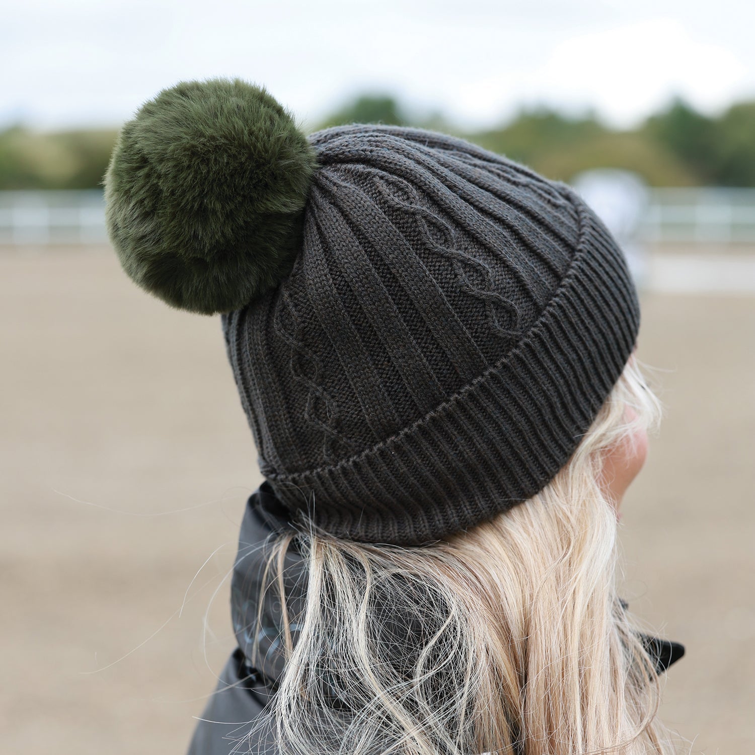 Reknit Cable Waterproof Knit Hat - Equetech