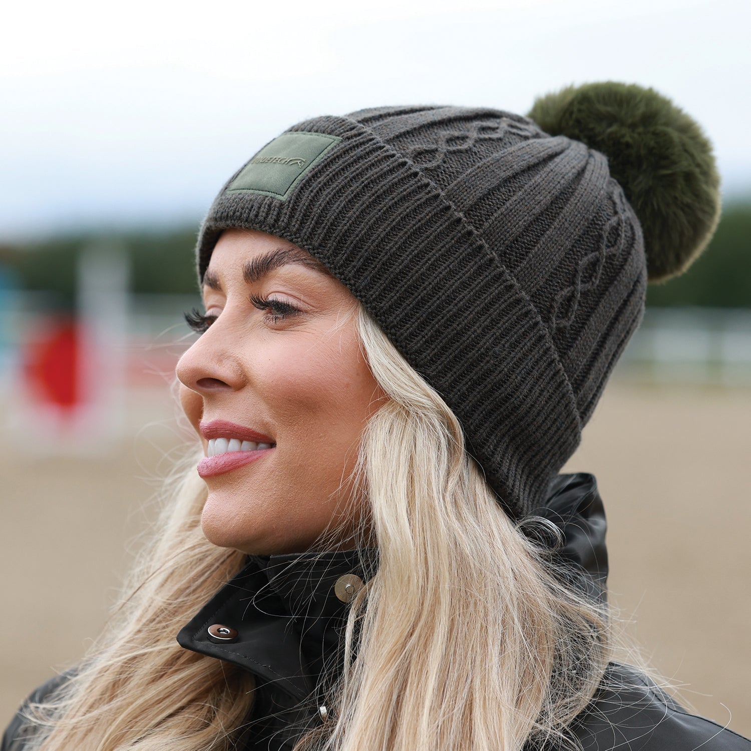 Reknit Cable Waterproof Knit Hat - Equetech
