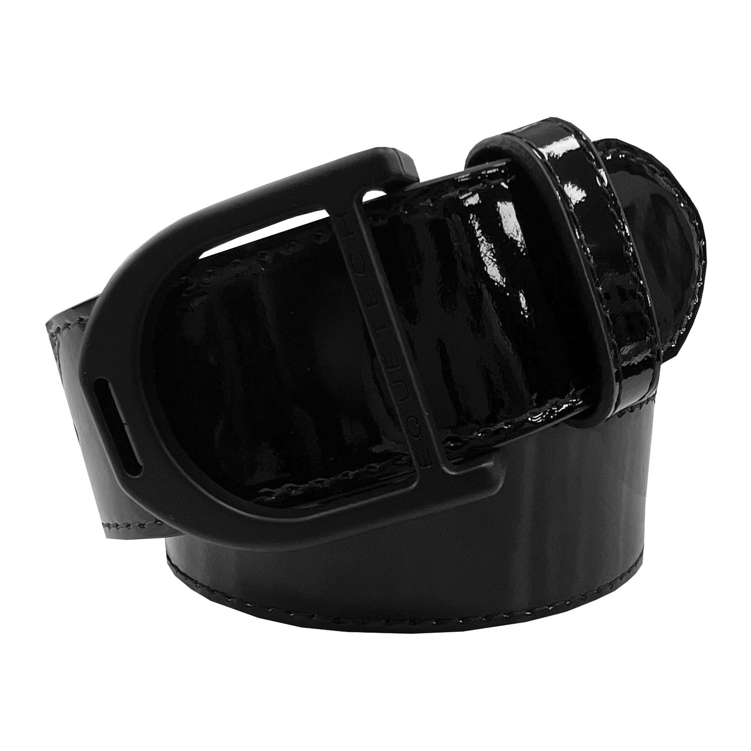 Stirrup Leather Belt 35mm - Black Patent - Equetech