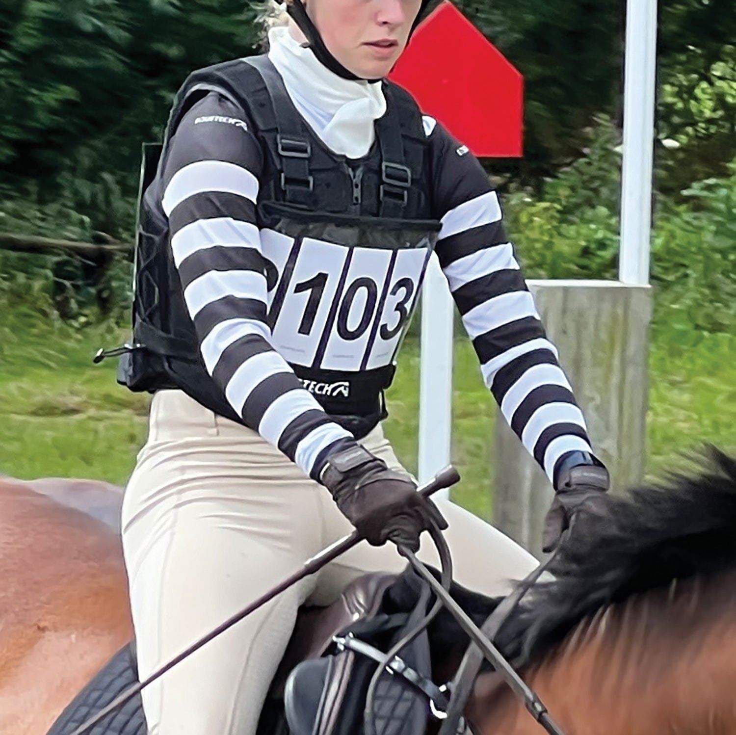 Teen Eventing Cross Country Number Bib + Numbers - Equetech