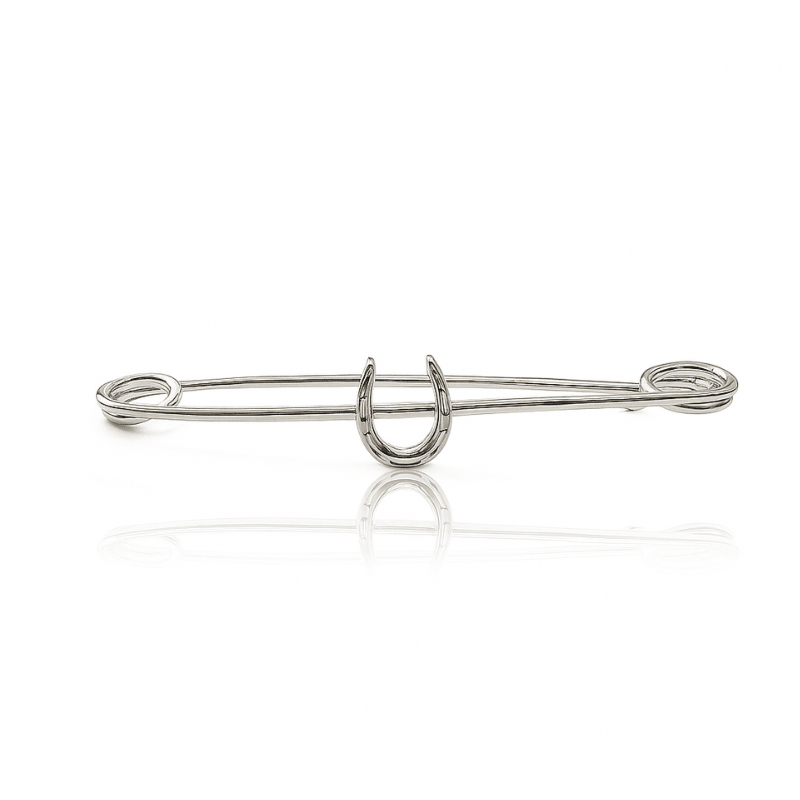 Traditional Horseshoe Stock Pin - Equetech