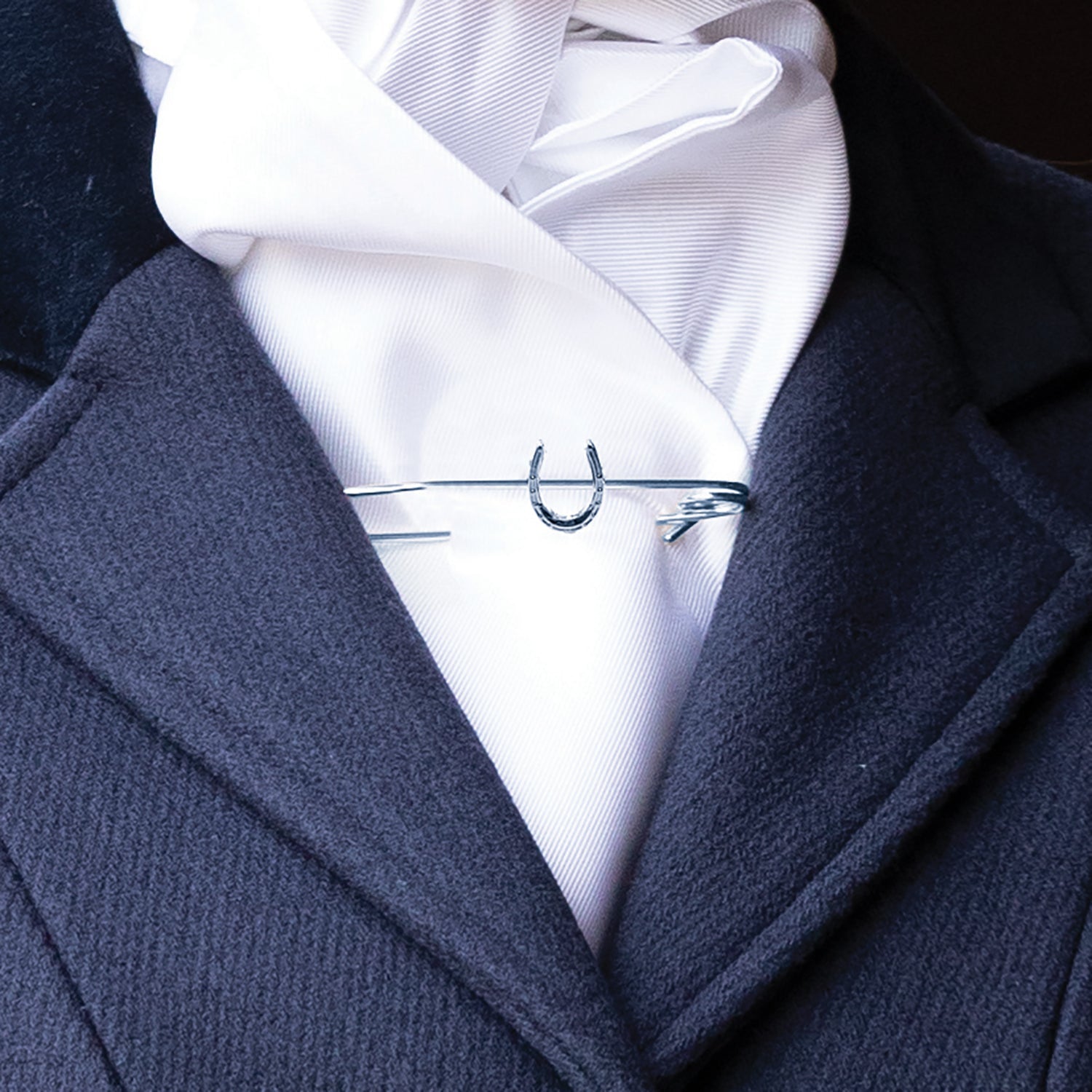 Traditional Horseshoe Stock Pin - Equetech