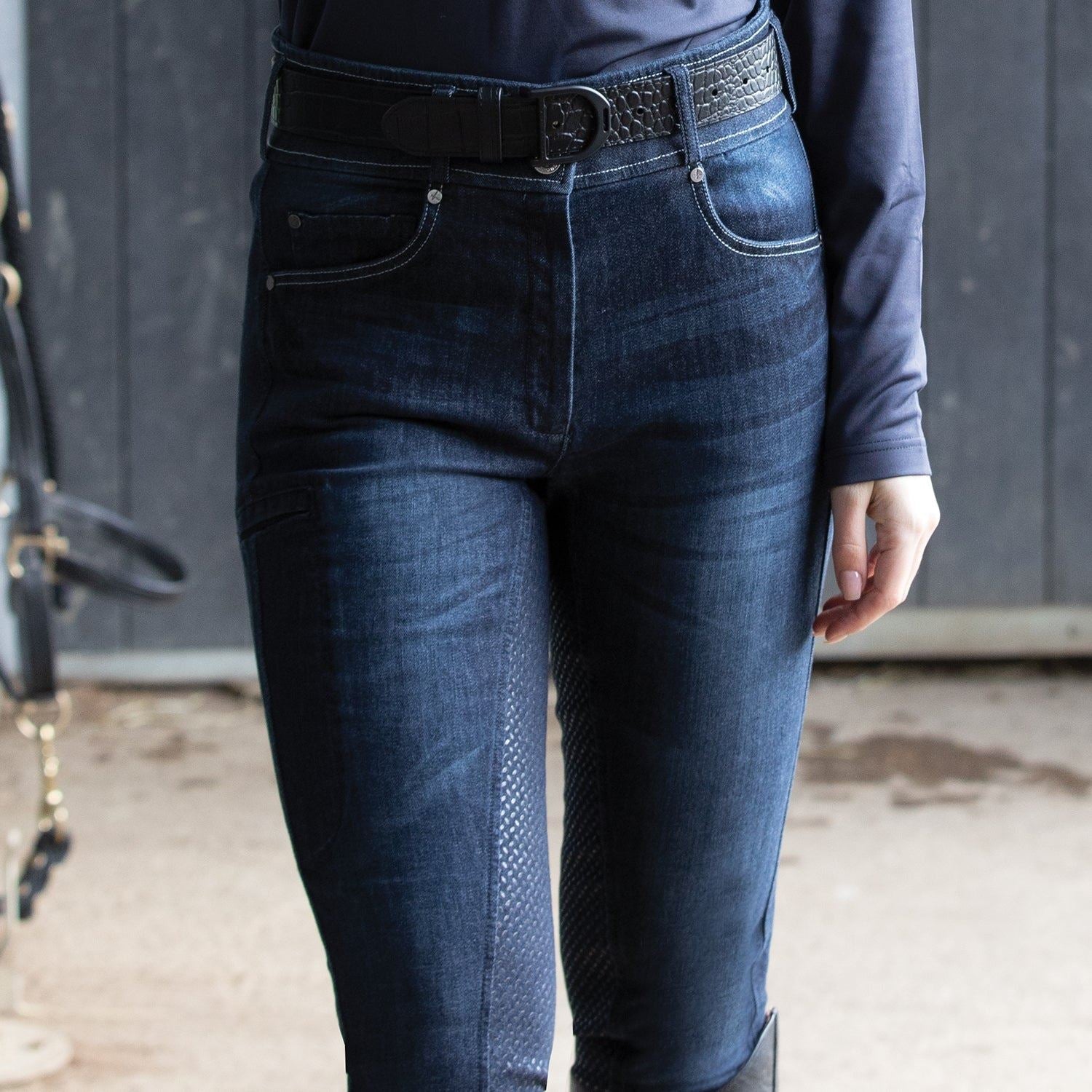 Ultimo Denim Grip Breeches - Equetech