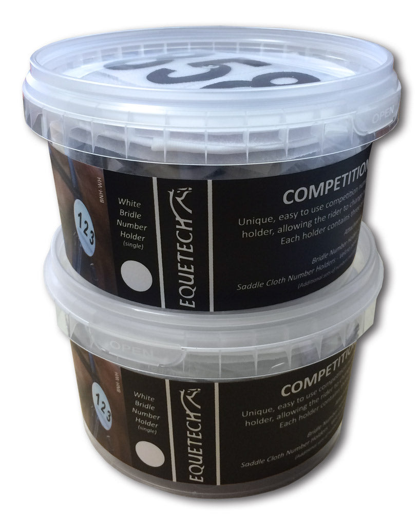 Equetech Bridle Dressage Numbers - Pair