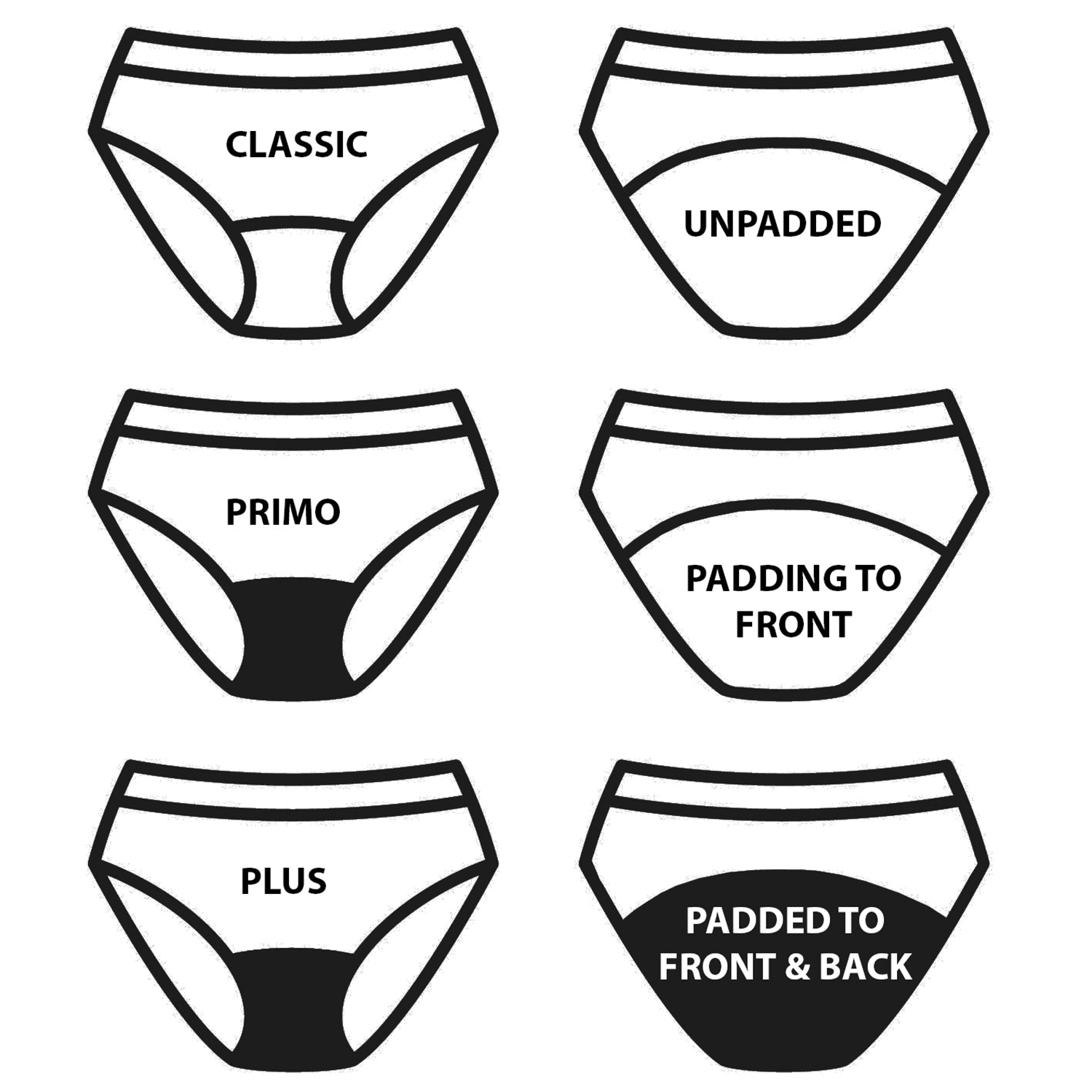 Equetech Bikini Brief - Classic Padding