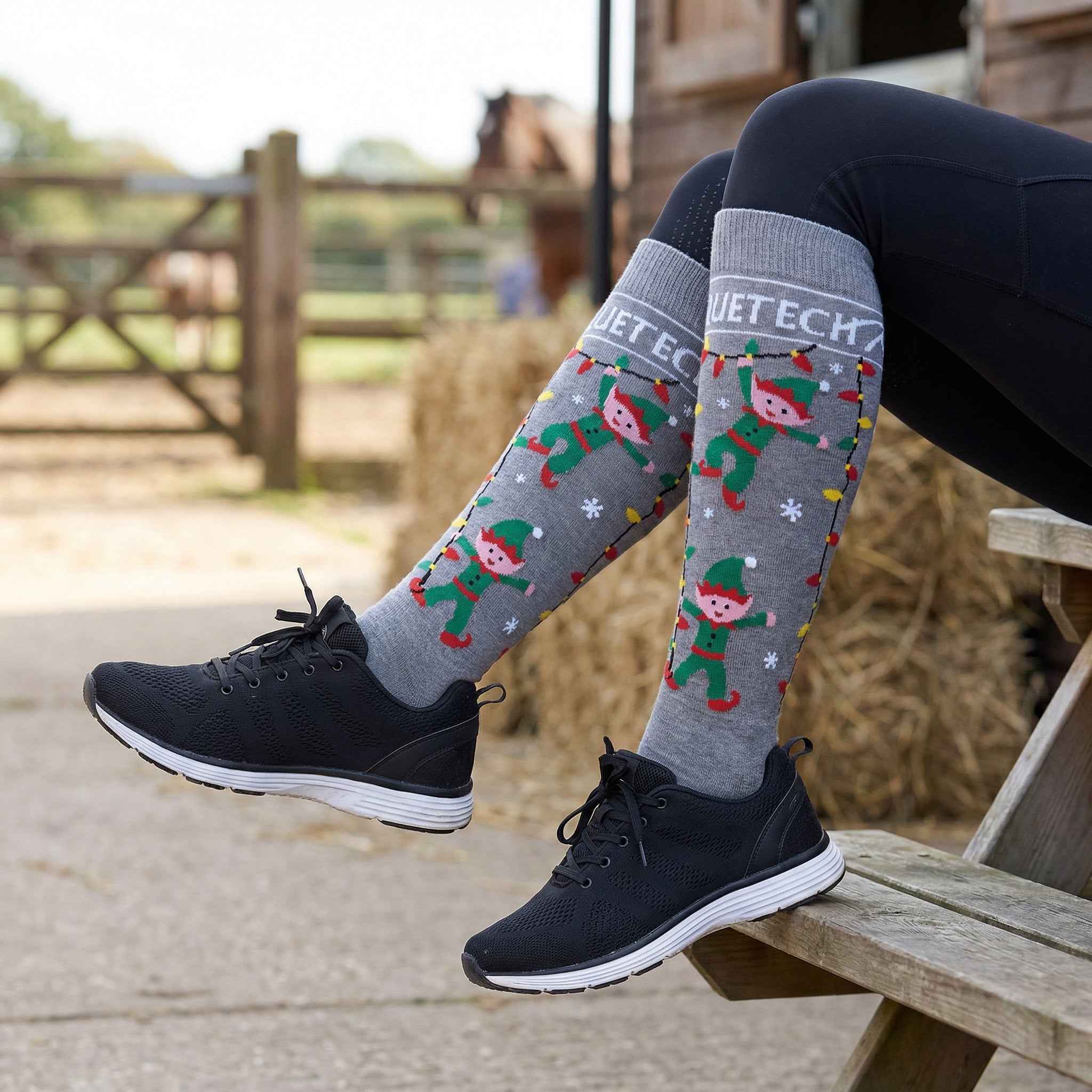 Cheeky Elf Riding Socks 
