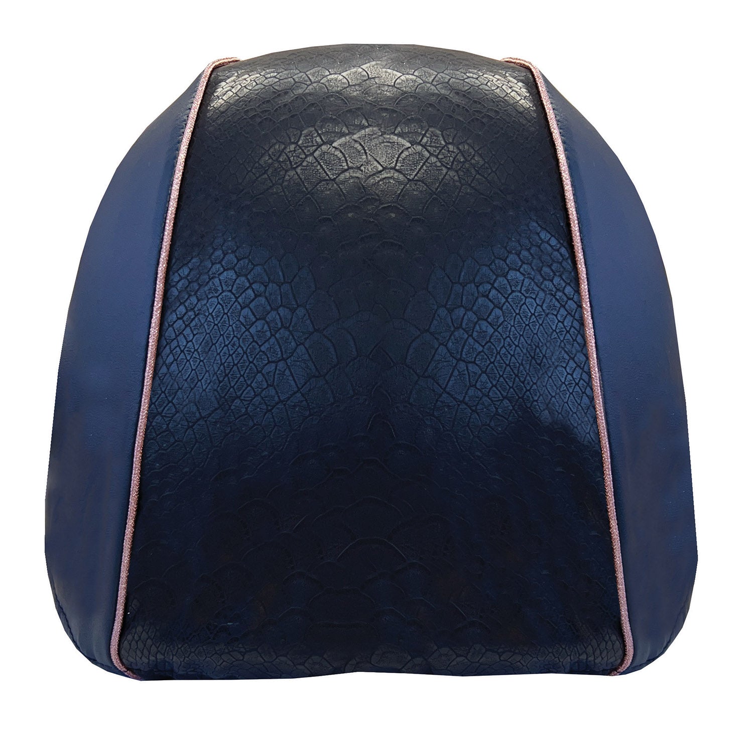 Equetech Competition Snakeskin Hat Silk -  Navy/Rose Gold
