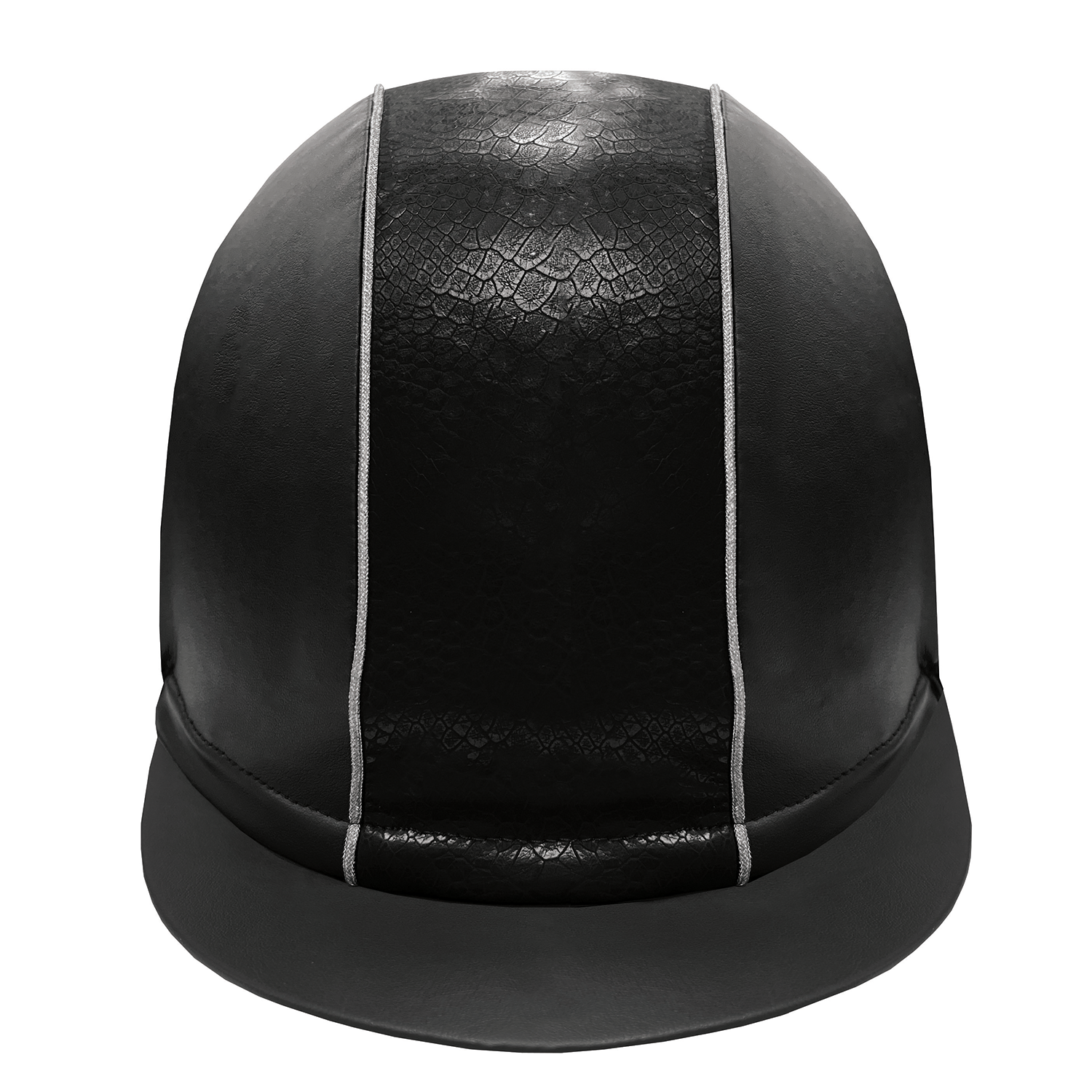 Equetech Competition Snakeskin Hat Silk - Black/Silver