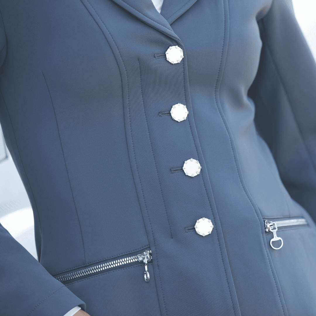 Equetech Crystal Showerproof Competition Jacket - Grey/Silver