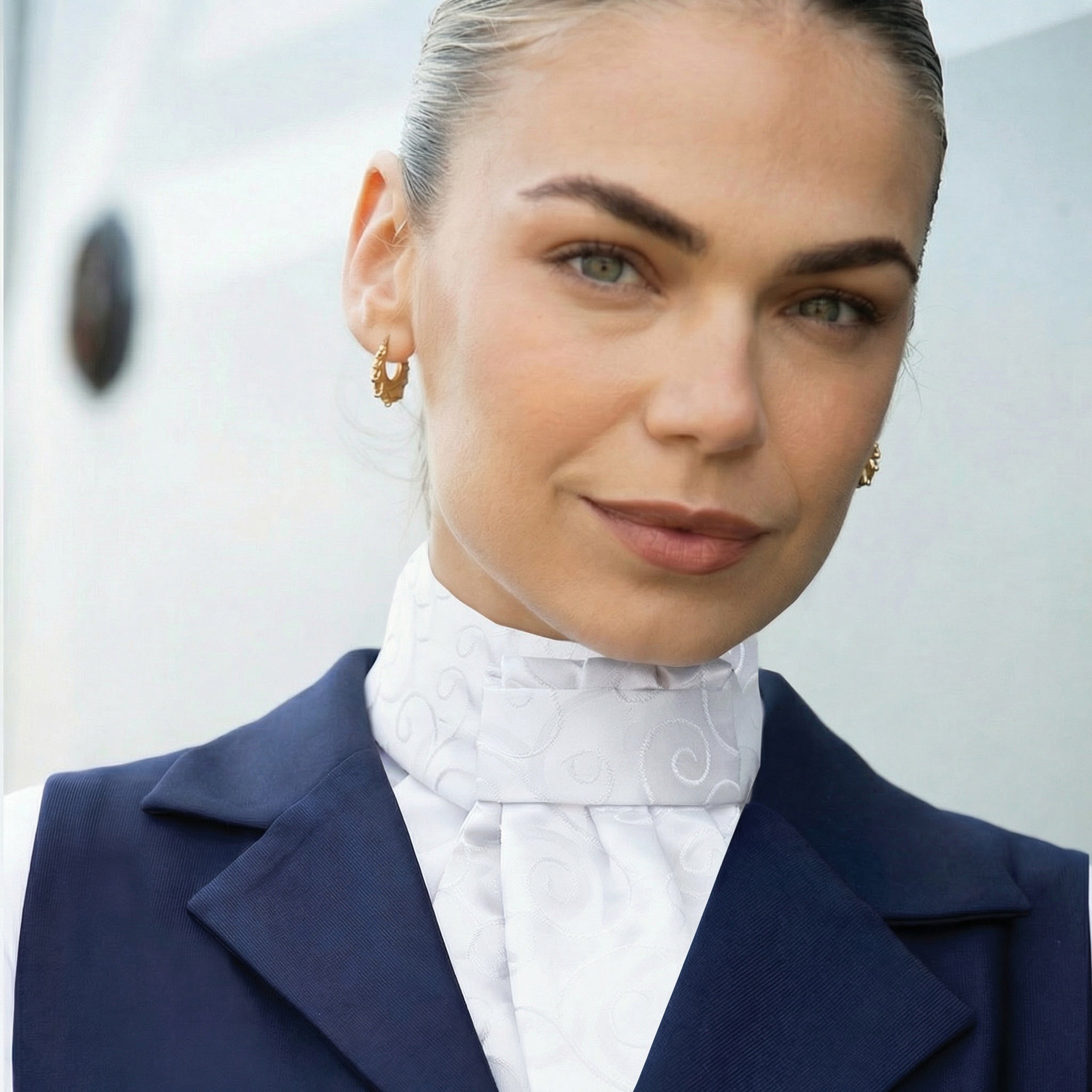 Equetech Barcelona Swirl Deluxe Ready-Tied Stock