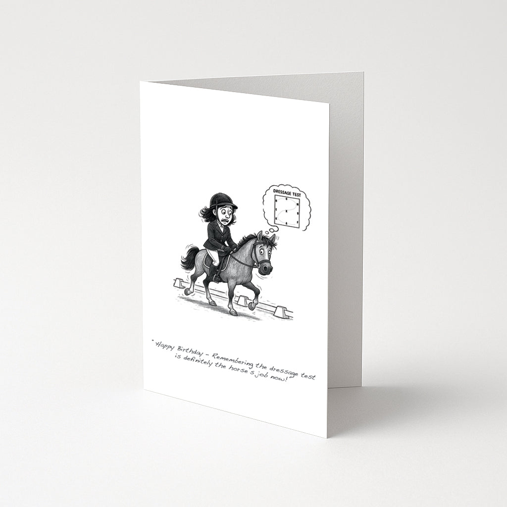 Equetech 'Dressage Test' Greetings Card
