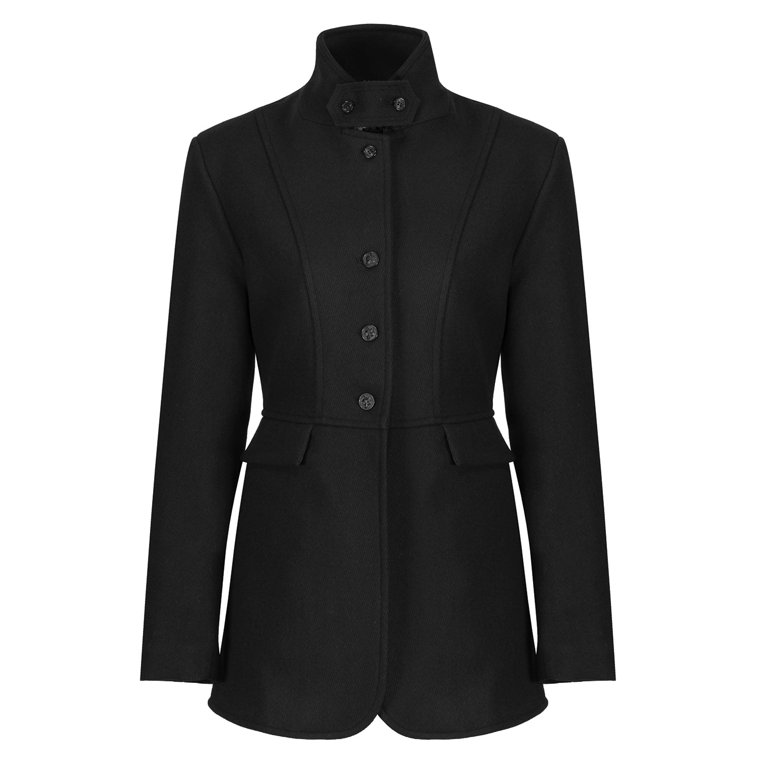 Equetech Ladies Hunt Wool Frock Coat Black