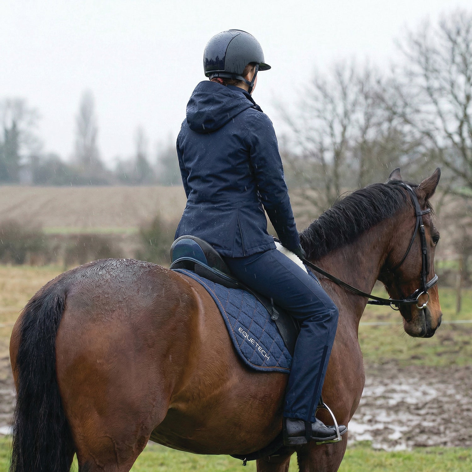 Equetech Unisex Imperial Waterproof Riding Trousers + Equetech Imperial Deluxe Waterproof Hybrid Jacket