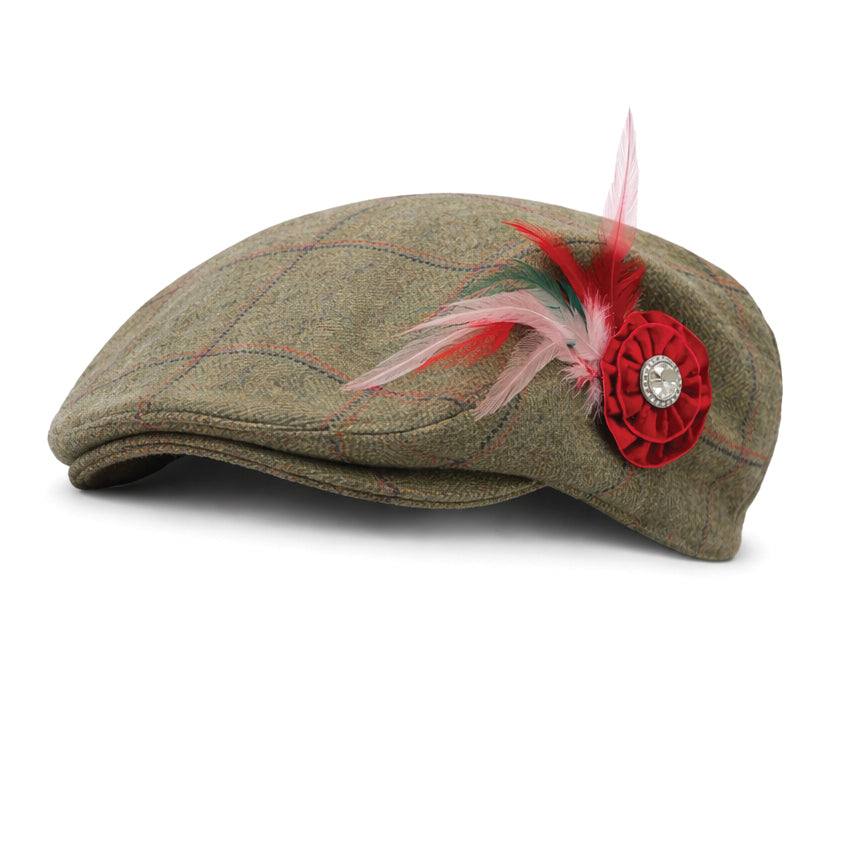 Equetech Launton Tweed Flat Cap