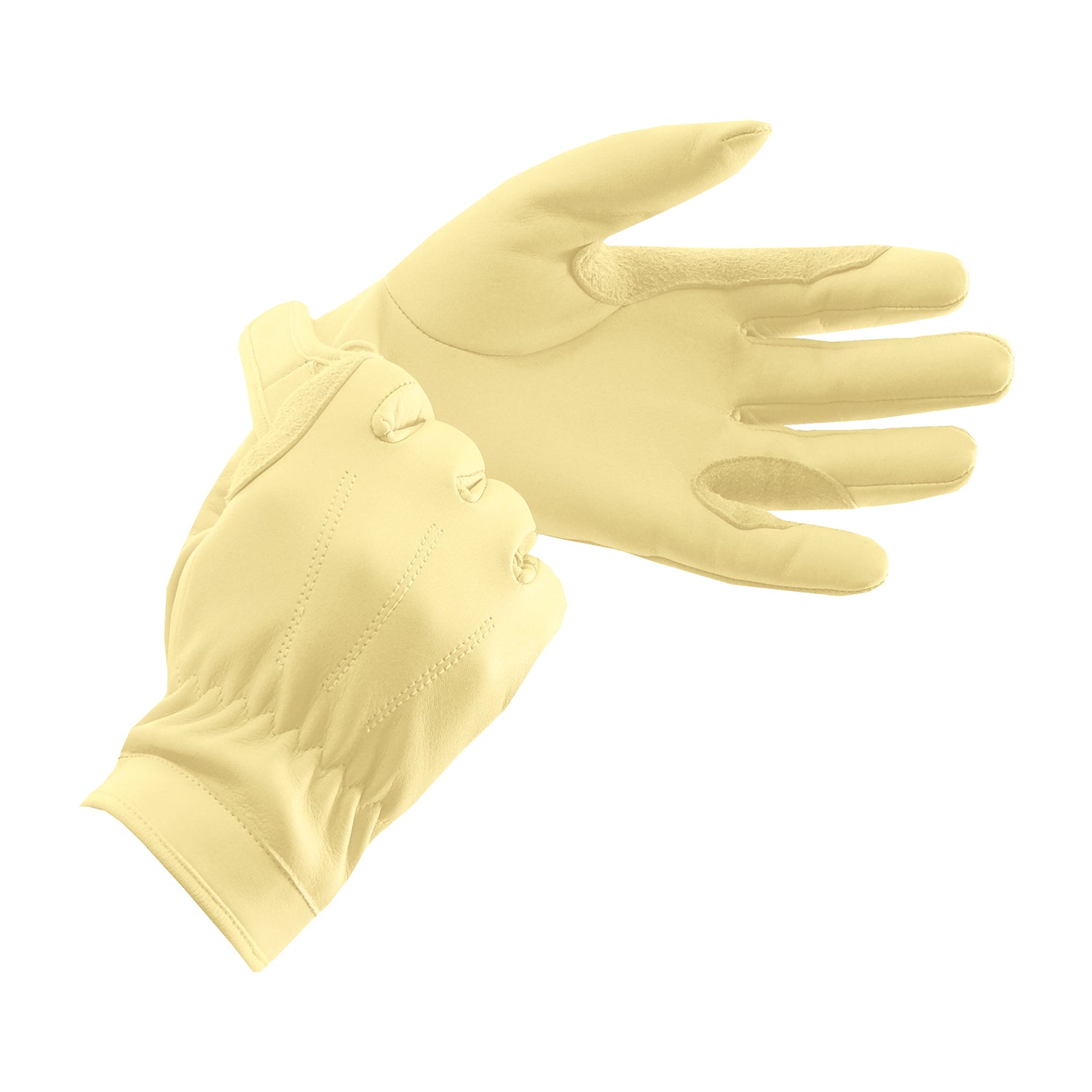 Equetech Junior Leather Show Gloves - Corn